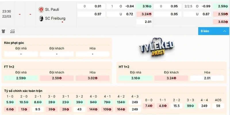 Soi kèo hôm nay Pauli vs Freiburg